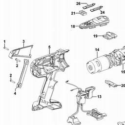 Black & Decker HP126F3 CORDLESS DRILL spare parts