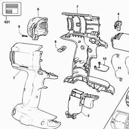 DeWalt DC987K spare parts