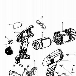 Black & Decker FC004 C'LESS DRILL/DRIVER spare parts