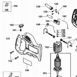Black & Decker KS880EC CUT SAW spare parts