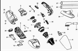 Black & Decker FCV7205K DUSTBUSTER spare parts