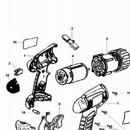 Black & Decker AST18XC C'LESS DRILL/DRIVER spare parts