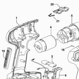 Black & Decker CP1421K CORDLESS DRILL spare parts