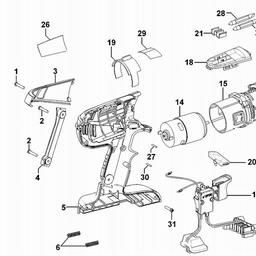 Black & Decker XTC143BK CORDLESS DRILL spare parts