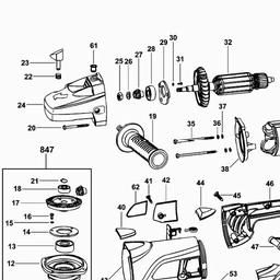 Black & Decker AST20XC ANGLE GRINDER spare parts