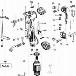 DeWalt D25730K spare parts