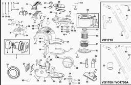 Black & Decker VO1700 VACUUM CLEANER spare parts