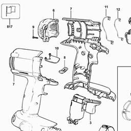 DeWalt DC945K spare parts