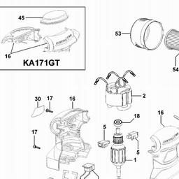Black & Decker KA171 PALM GRIP SANDER spare parts
