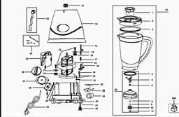 Black & Decker BX175 BLENDER spare parts