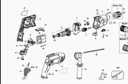 Black & Decker XTD91K HAMMER DRILL spare parts