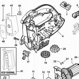 Black & Decker KS1000E JIGSAW spare parts