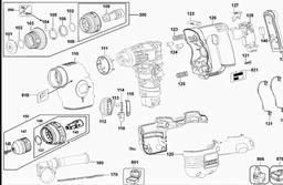 DeWalt DC210K spare parts