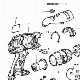 Black & Decker CD432X C'LESS DRILL/DRIVER spare parts
