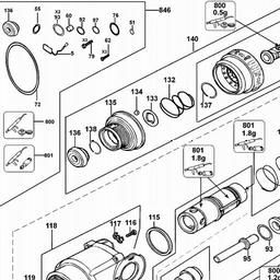 DeWalt D25114K spare parts