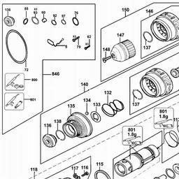 DeWalt D25314K spare parts