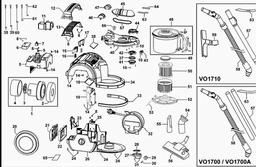 Black & Decker VO1710 VACUUM CLEANER spare parts