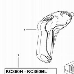 Black & Decker KC360NM CORDLESS SCREWDRIVER spare parts