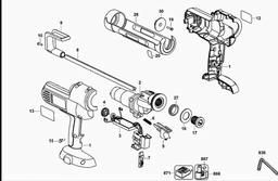 DeWalt DC540K spare parts