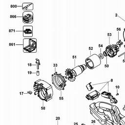 DeWalt DC310KL spare parts