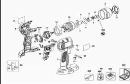 DeWalt DC825 spare parts