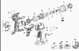 DeWalt DC845 spare parts