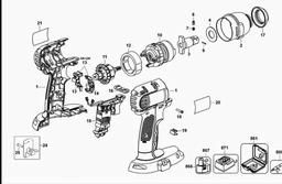 DeWalt DC830 spare parts