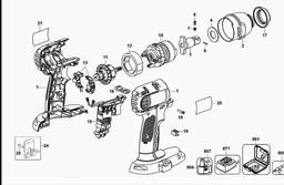 DeWalt DC832 spare parts