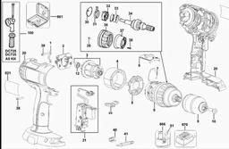 DeWalt DC727C spare parts