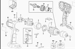 DeWalt DC721K spare parts