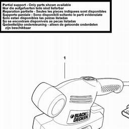 Black & Decker AST4 ORBITAL SANDER spare parts
