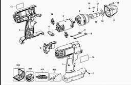 DeWalt DC810 spare parts