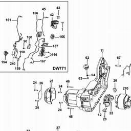 DeWalt DW771 spare parts