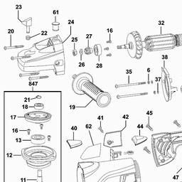 Black & Decker KG2023 ANGLE GRINDER spare parts