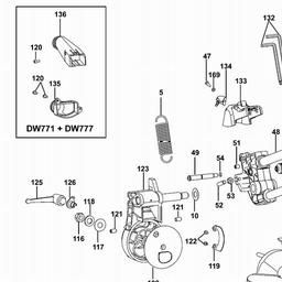 DeWalt DW770 spare parts
