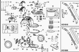 Black & Decker VO1810 VACUUM CLEANER spare parts