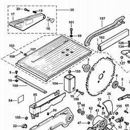 DeWalt DW711 spare parts