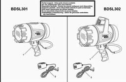 Black & Decker BDSL302 SPOTLIGHT spare parts