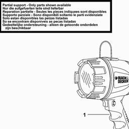 Black & Decker BDSL300 CAR LIGHT spare parts