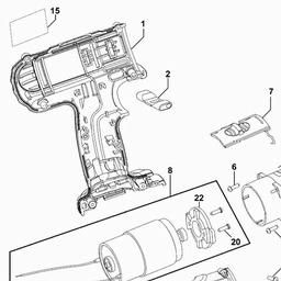 DeWalt DC733K spare parts