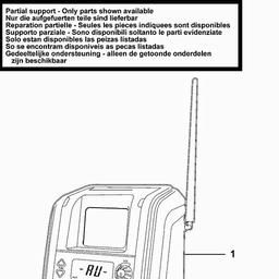 Black & Decker BD18RC SITE RADIO spare parts