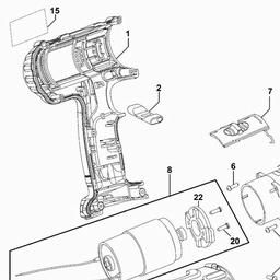 DeWalt DC740 spare parts