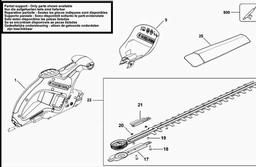 Black & Decker GT501 HEDGETRIMMER spare parts