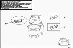 Black & Decker M650 MIXER spare parts