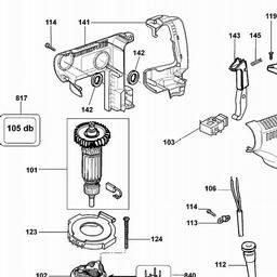DeWalt D25404K spare parts