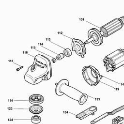 Black & Decker KG70 ANGLE GRINDER spare parts