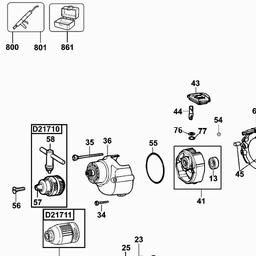 DeWalt D21710 spare parts