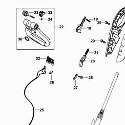 Black & Decker GLC2500 CORDLESS STRING TRIMMER spare parts
