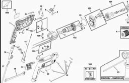 DeWalt DWD024 spare parts