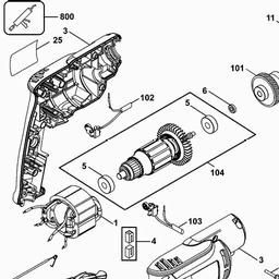 DeWalt DWD014 spare parts